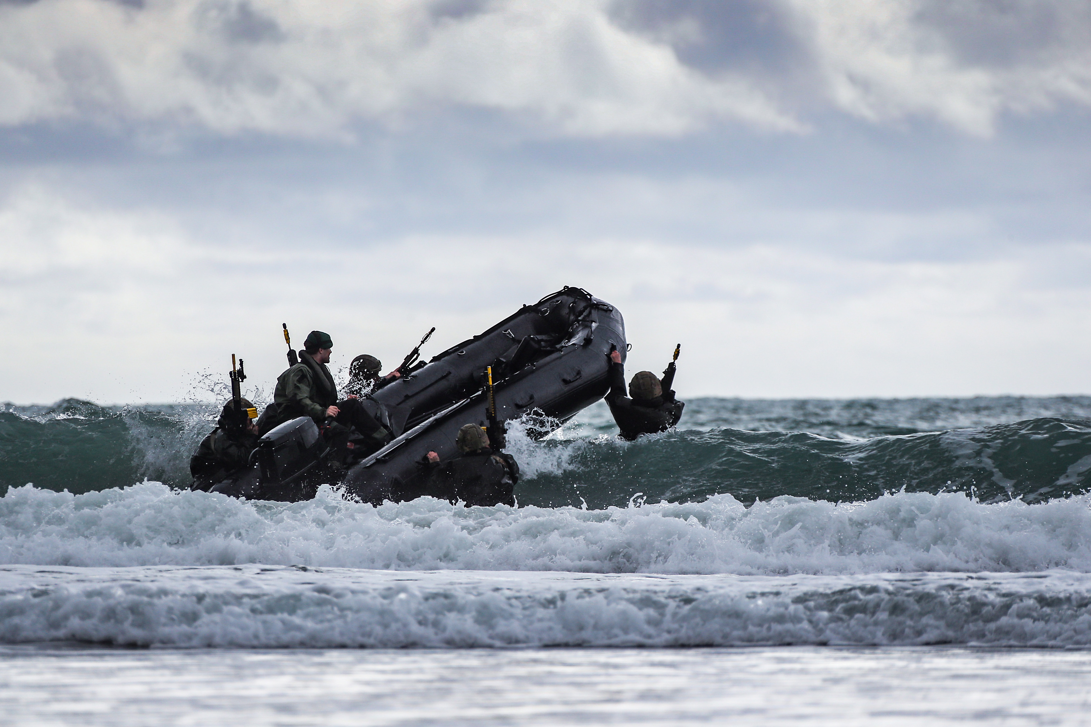 Royal Marines take part in Exercise Commando Warrior. Credit: LPhot Paul Hall, Crown Copyright