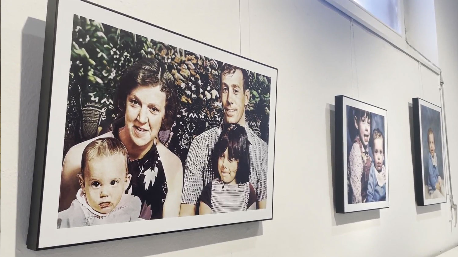 Images of the Lee family before Katrice's disappearnace can be seen at the Missing Katrice exhibition in November 2024 CREDIT BFBS