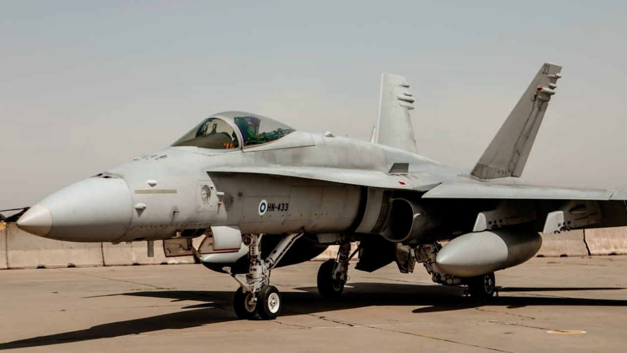 In early June, Seven Finnish Air Force F/A-18 fighter jets arrived at Mihail Kogălniceanu Air Base in Romania for the first Finnish participation in Nato's Air Shielding mission (Picture: Nato/ Bogdan Pantilimon)
