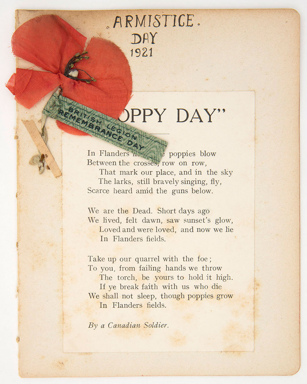In Flanders Fields Poem Lieutenant Colonel John McCrae Credit Royal British Legion