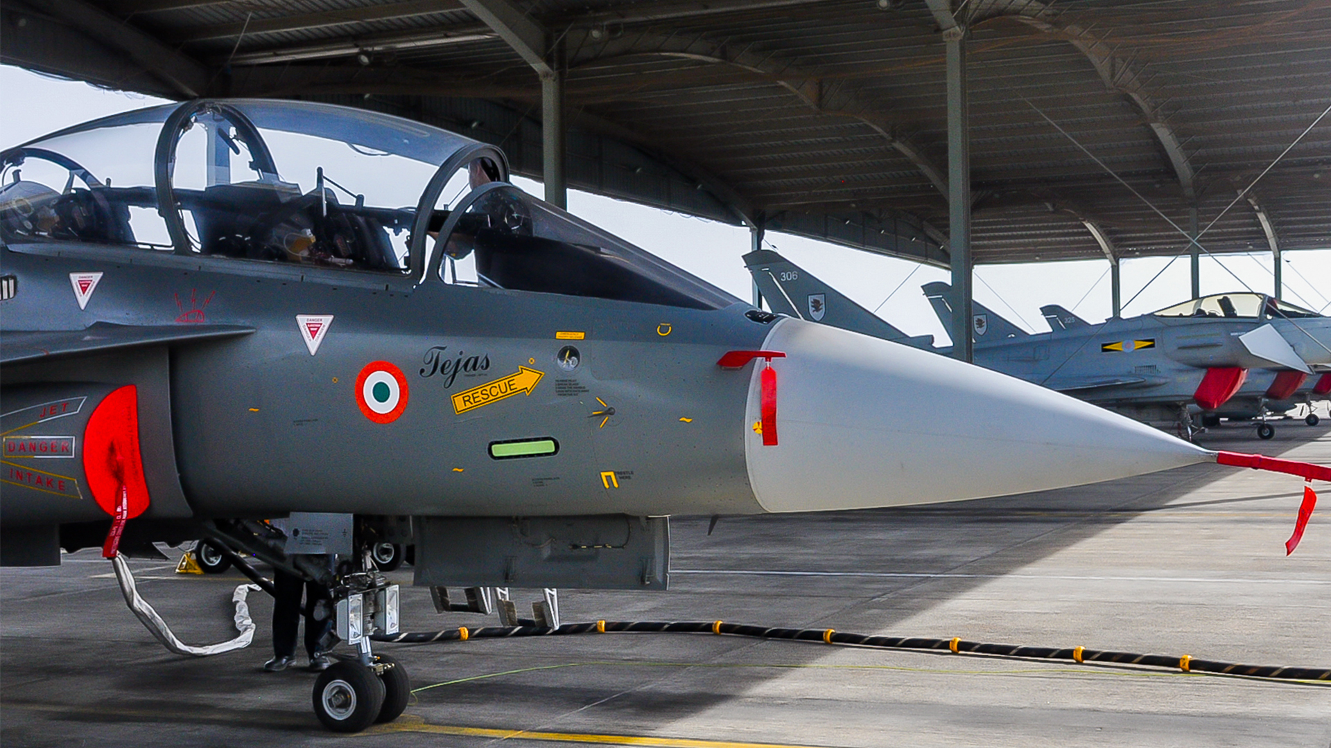 The Typhoons will be operating alongside HAL Tejas multirole comb at aircraft operated by the Indian Air Force (Picture: MOD)