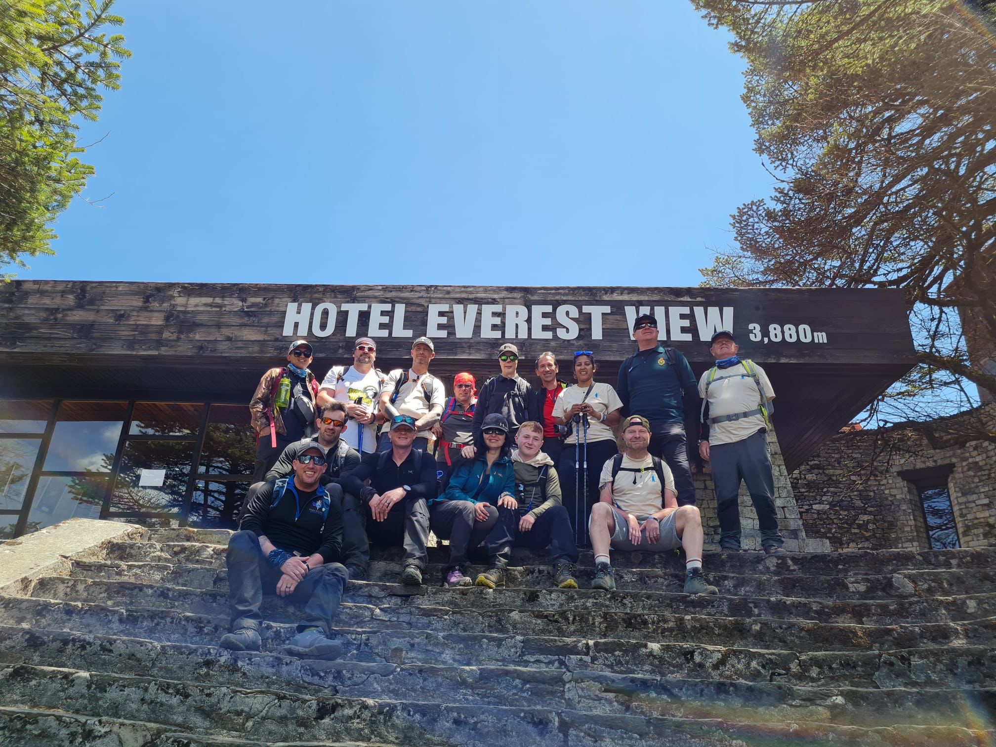 Injured armed forces veterans taking part in the Everest challenge CREDIT Pilgrim Bandits