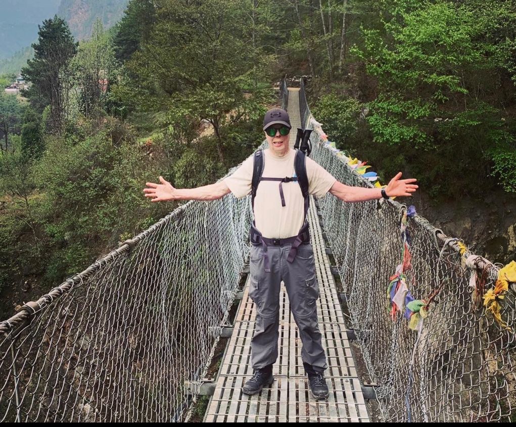 Injured army veteran Martyn Compton on the Base Camp challenge (picture: Pilgrim Bandits).