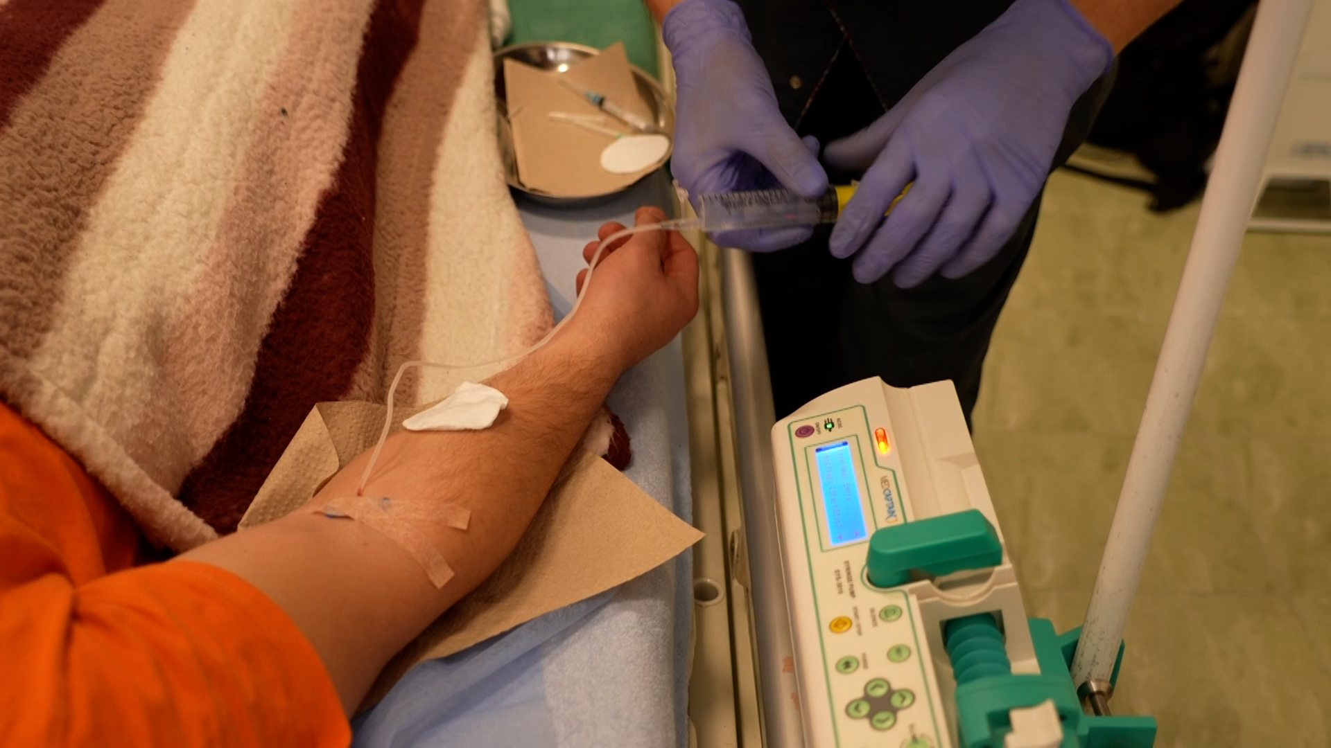 Inside Ukrainian ketamine clinic treating soldiers with PTSD 25112024 CREDIT BFBS
