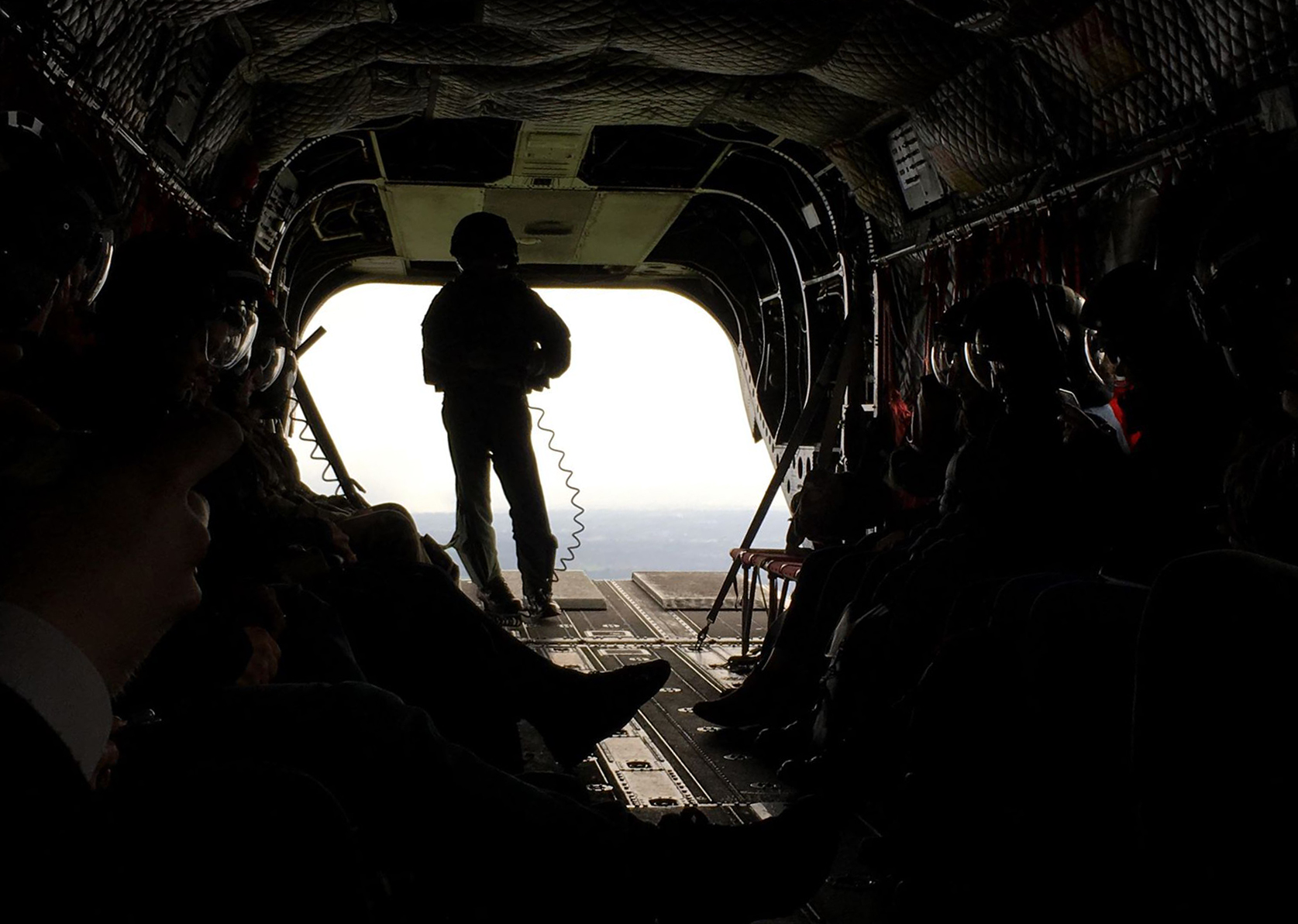 Inside a Chinook