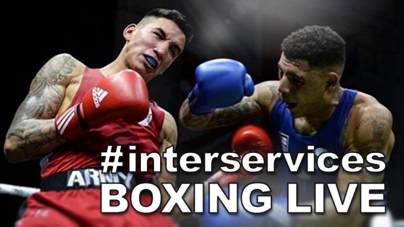 British military Inter-Services Boxing finals 2018