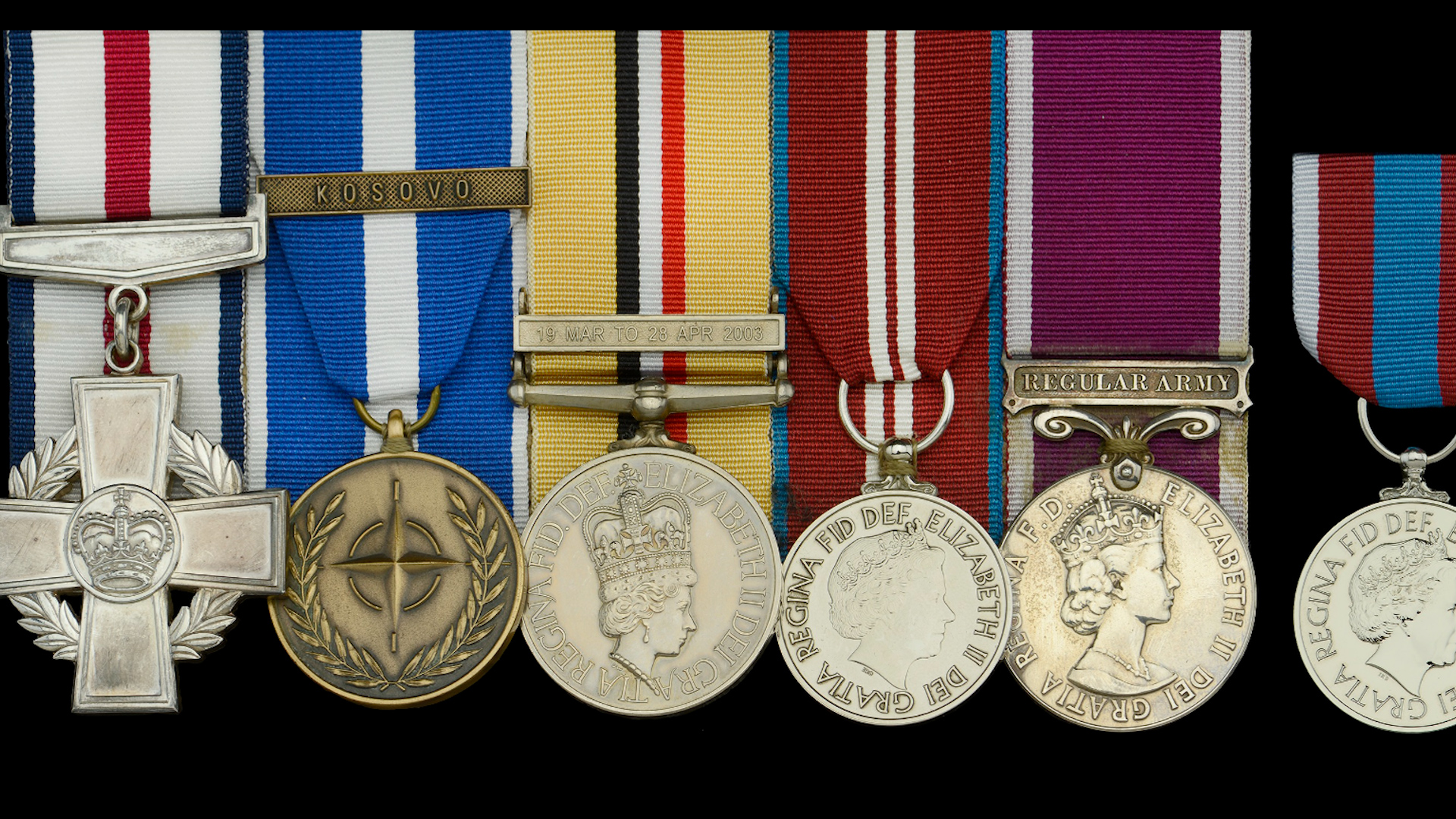 Iraq Operation Telic 10 CONSPICUOUS GALLANTRY CROSS CGC awarded Warrant Officer Class II A W Miller Royal Electrical and Mechanical Engineers 190423 CREDIT NOONANS