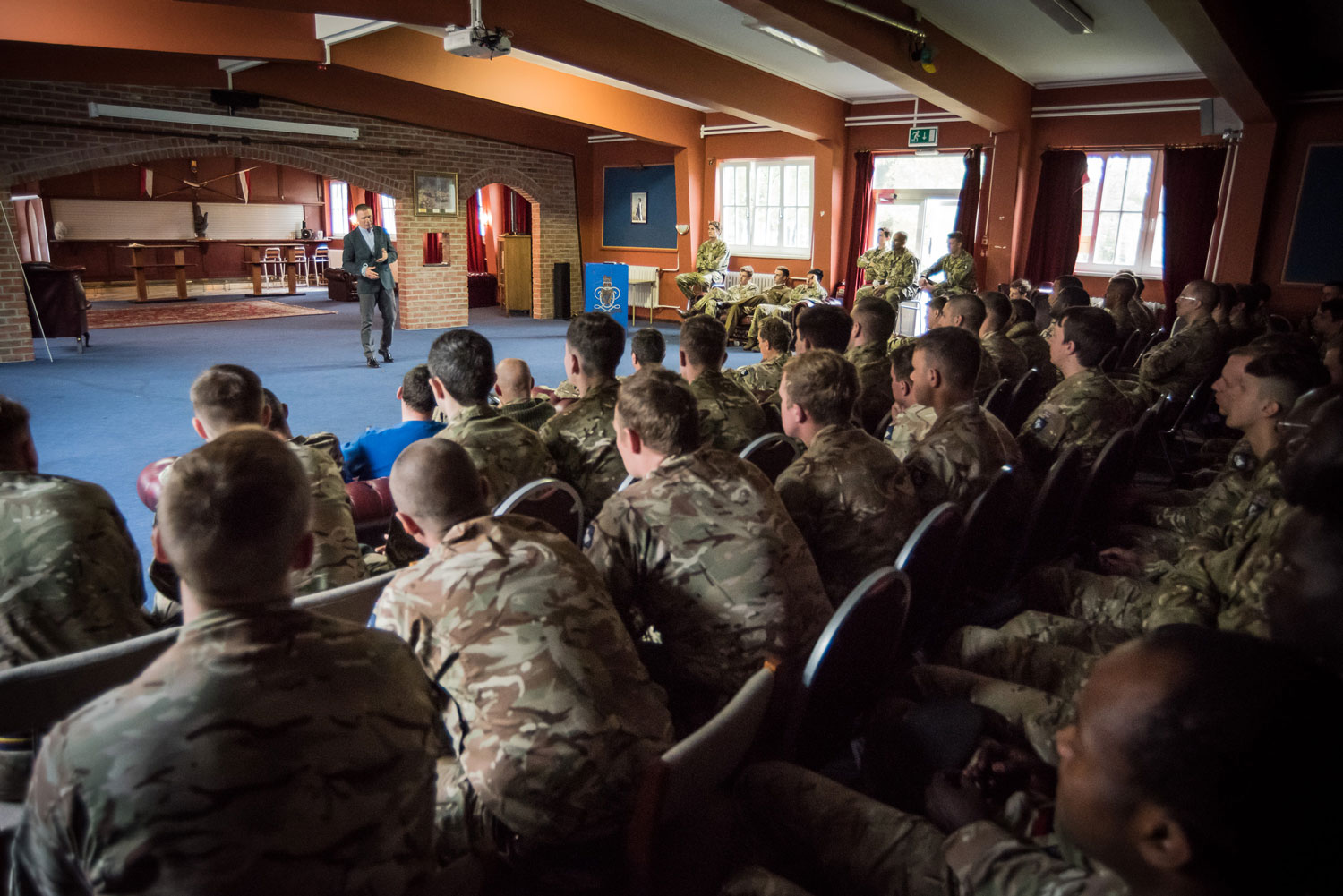 Boxing legend Steve Collins visiting British troops