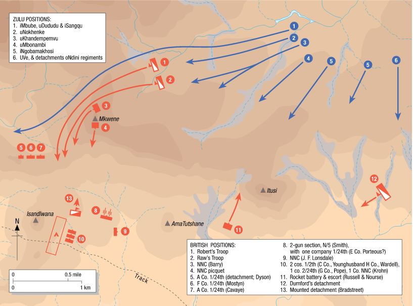 Isandlwana battle map