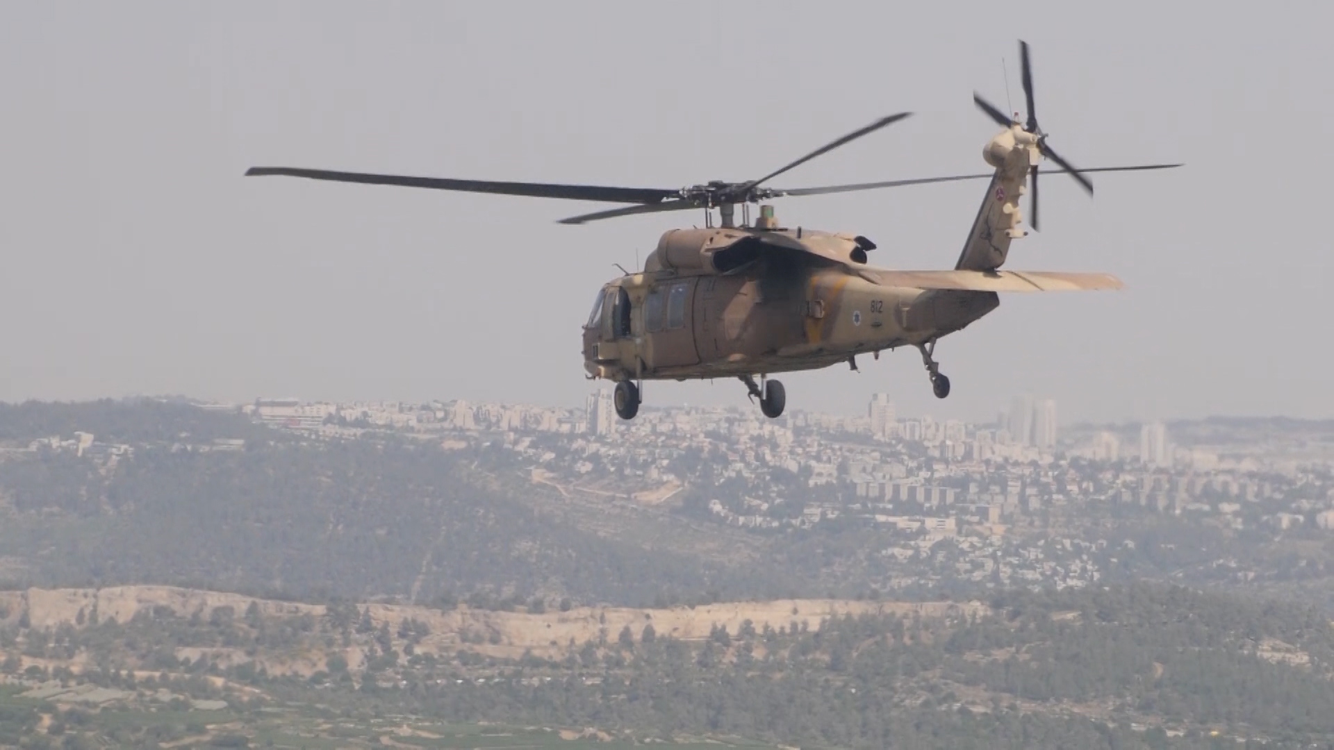 An Israeli UH-60 Blackhawk on Exercise Scorpion Sword.
