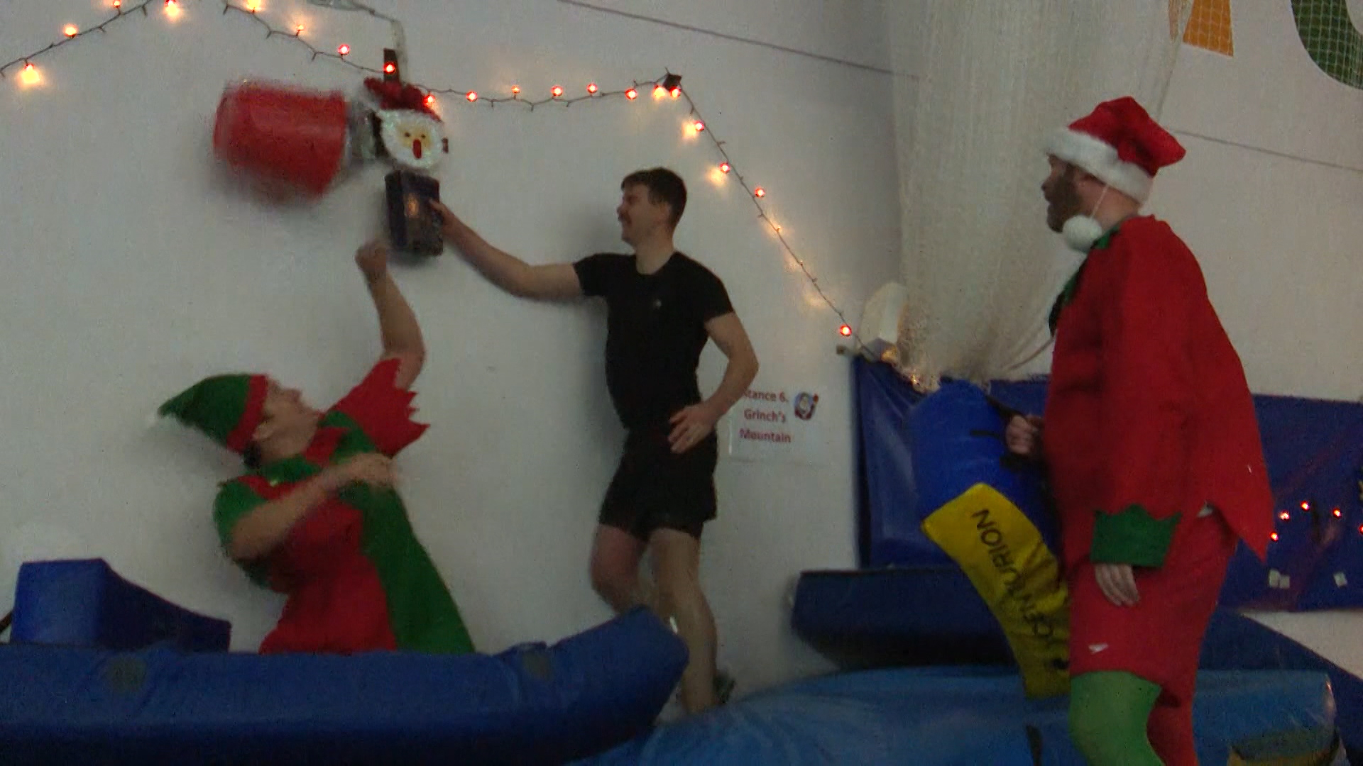 It's a Knockout competition in Faslane 121218 CREDIT BFBS