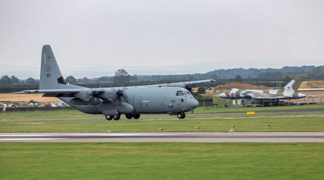Italian Air Force C-130 Hercules at RAF Waddington