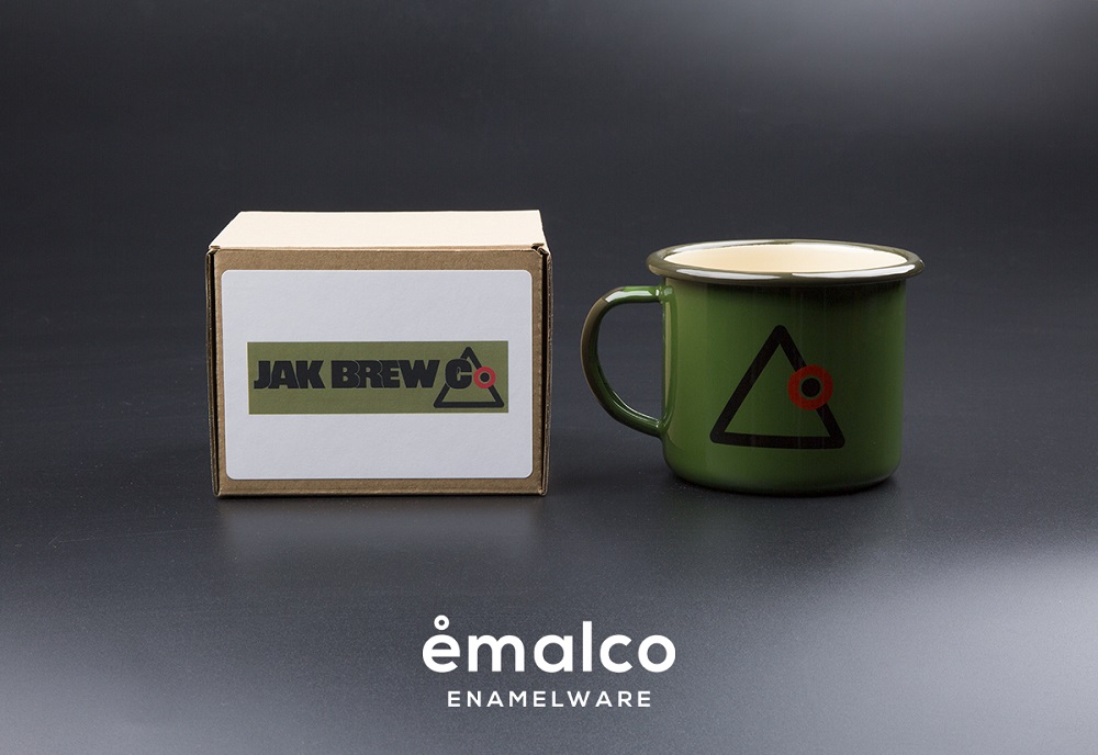 Cool, handy enamel mug