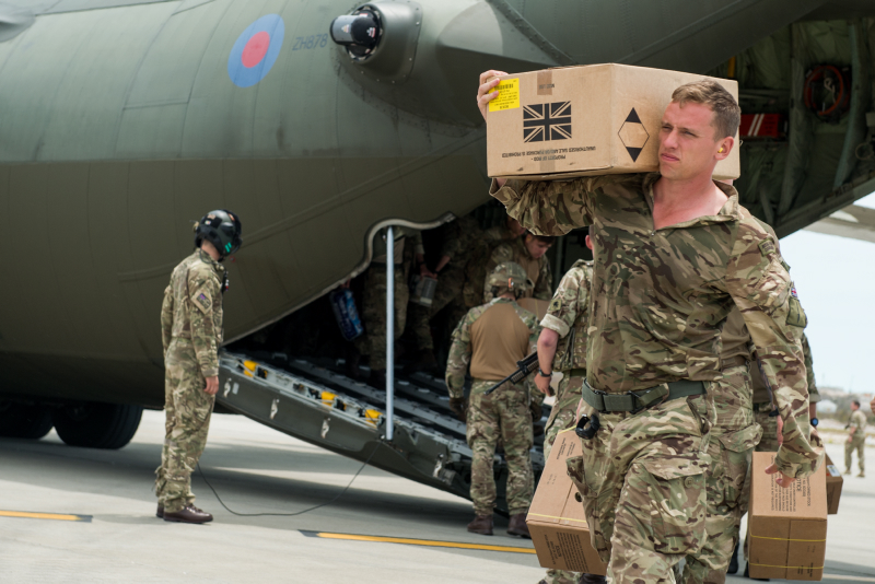 In Pictures: British Task Force Deployed On Caribbean Islands