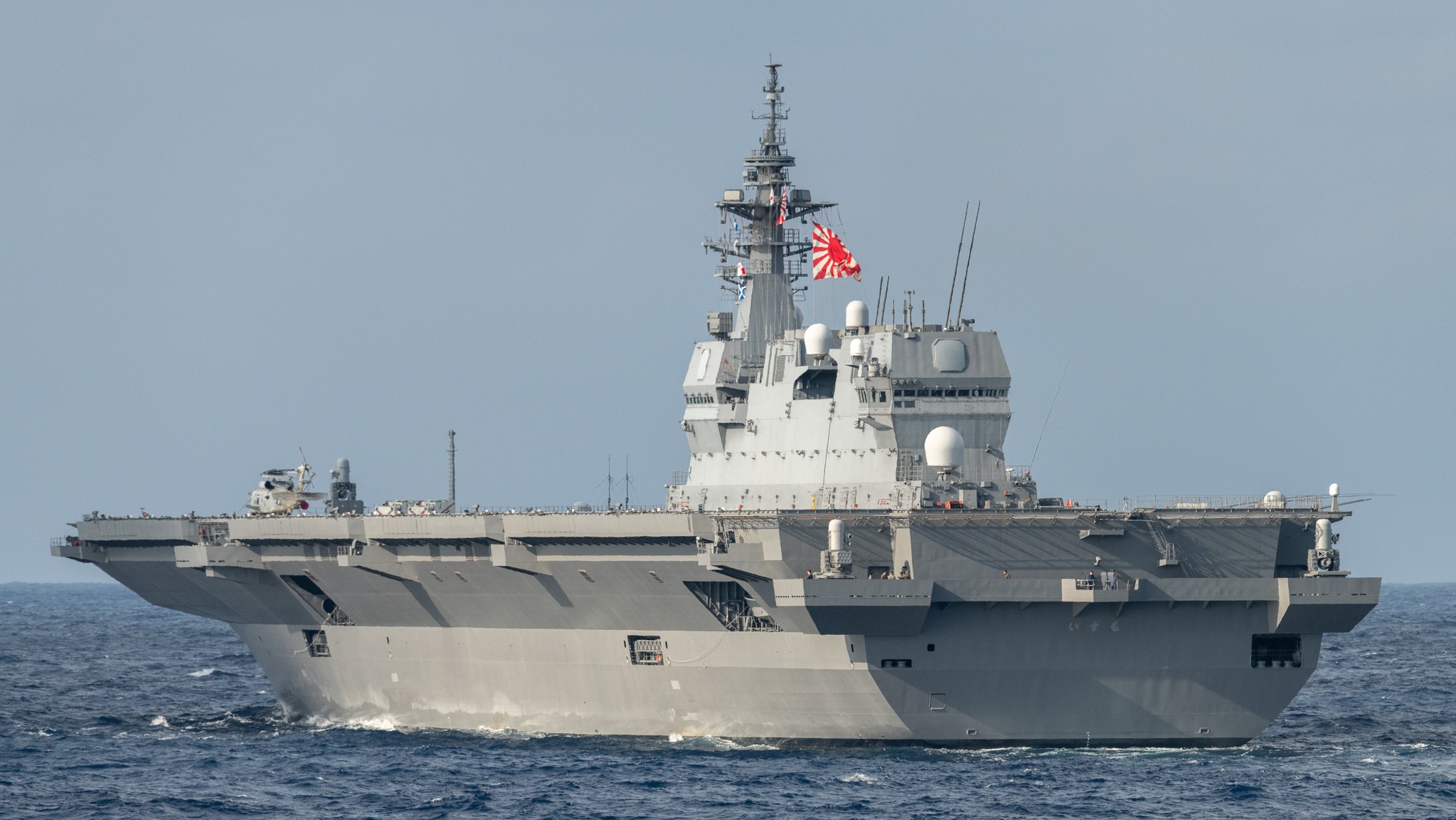JS Izumo is a part of Exercise Keen Sword off the coast of Japan 14112022 CREDIT Royal Navy, MOD Crown Copyright.jpg
