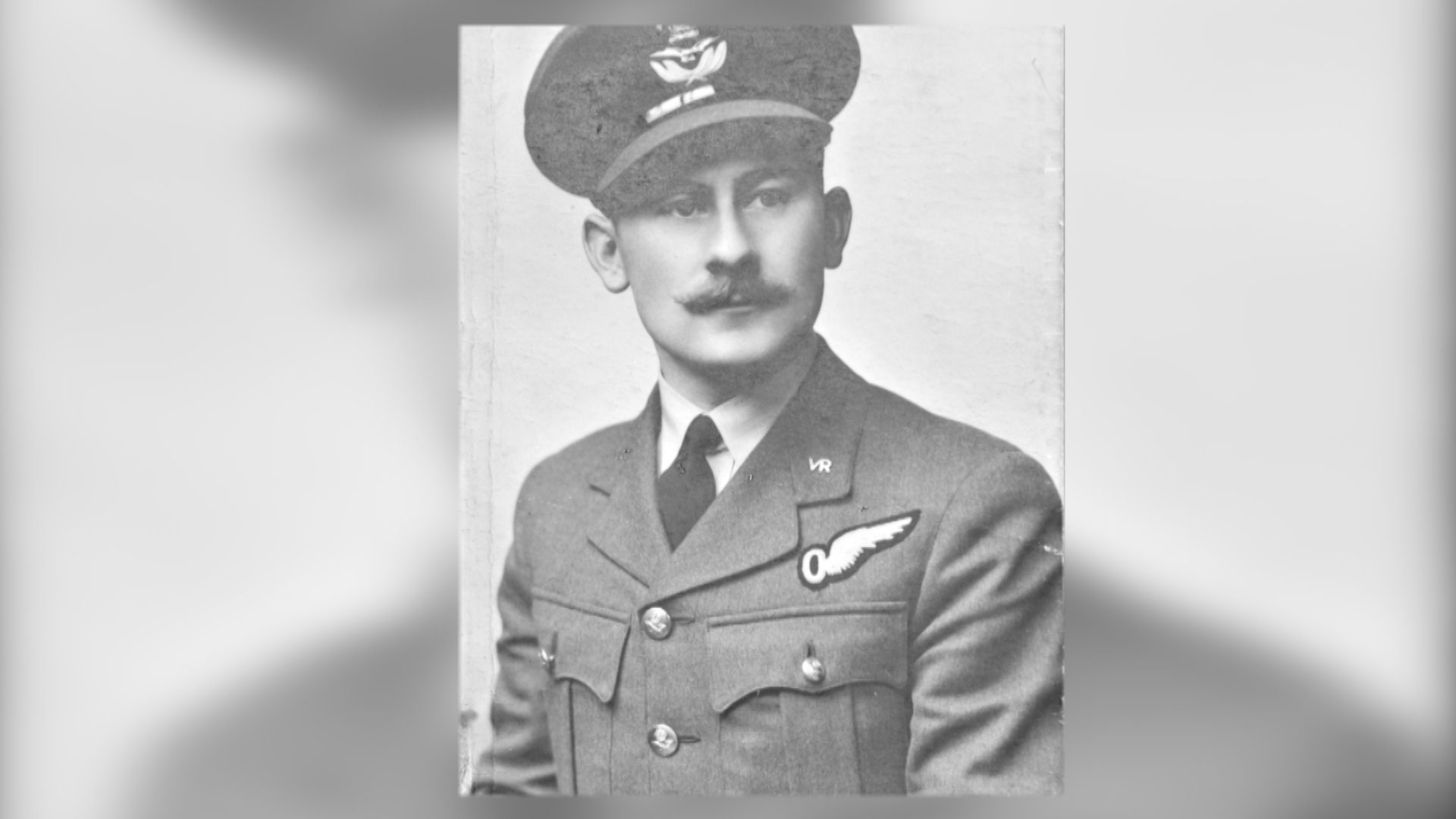 RAF pilot Jack Lyon in uniform