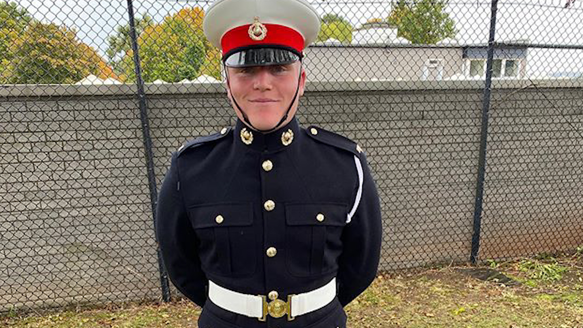 Jack Ramsay featured in his father's social media post after becoming a Royal Marine (Picture: @gordongram/ Instagram).