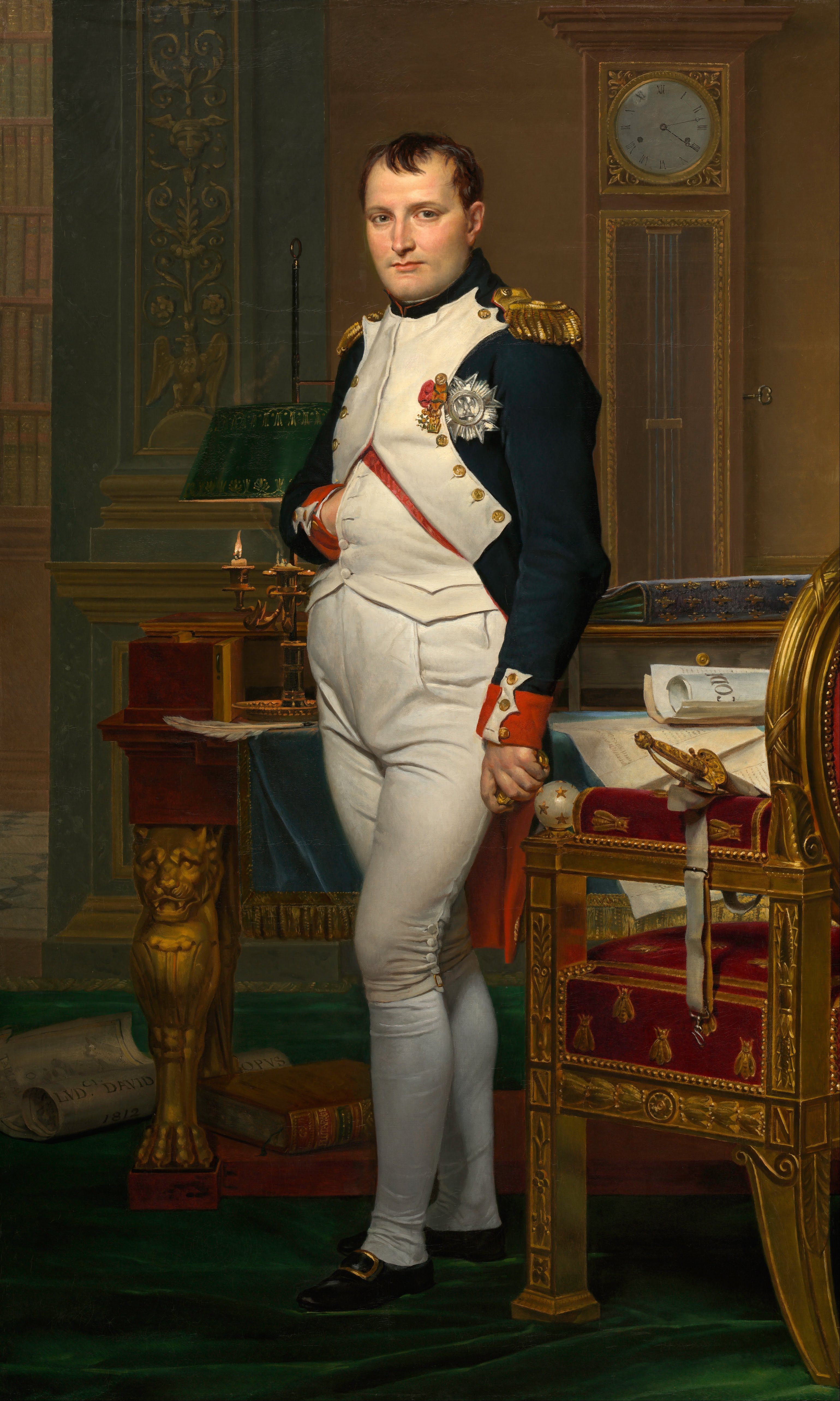 An 1811 portrait of Napoleon by Jacques-Louis David