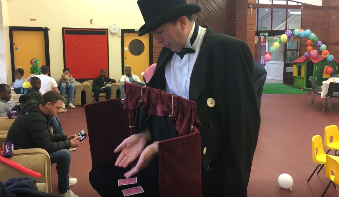 27 Regiment Easter Party Magician Jay Rawlings