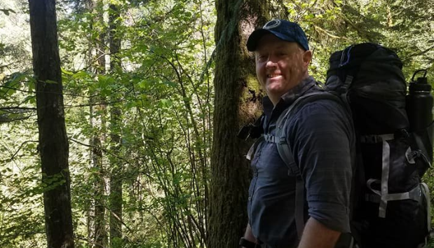 Jim Novak Day two of walk across America Credit Jim Novak Twitter 130419