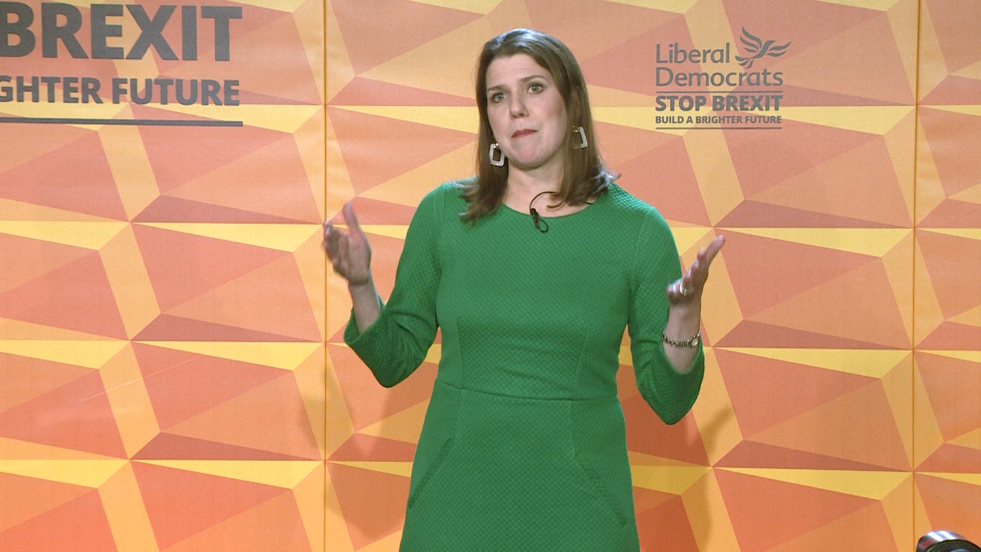 Jo Swinson at Lib Dem manifesto launch