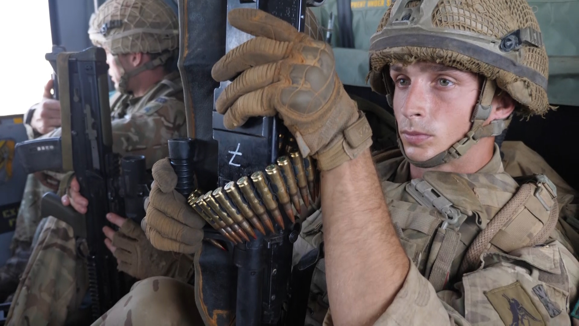 Soldiers from the Jordanian Army Quick Reaction Force joined the men of C Company 3 Para.