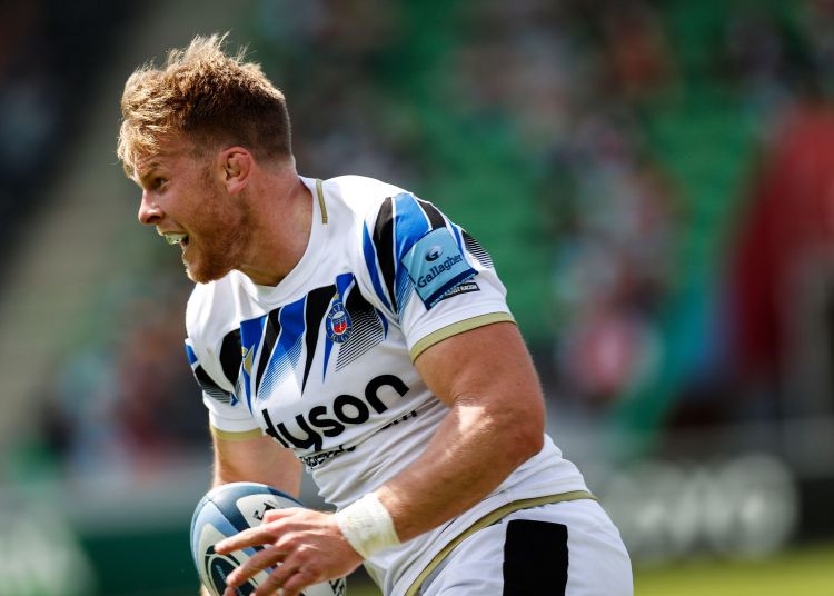 Josh McNally playing rugby for Bath