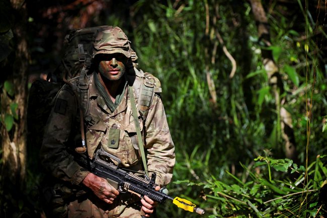 Jungle Pic MoD/Crown copyright