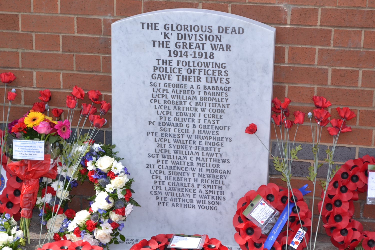 ww1 Memorial stone Credit Met Police