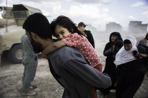 Refugees Flee Mosul