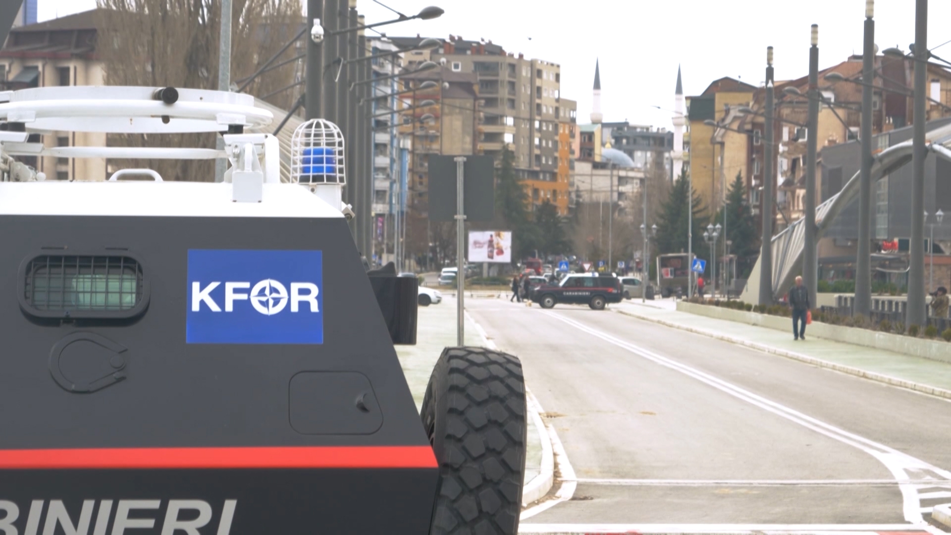 KFOR patrols in Kosovo (Picture: NATO TV).