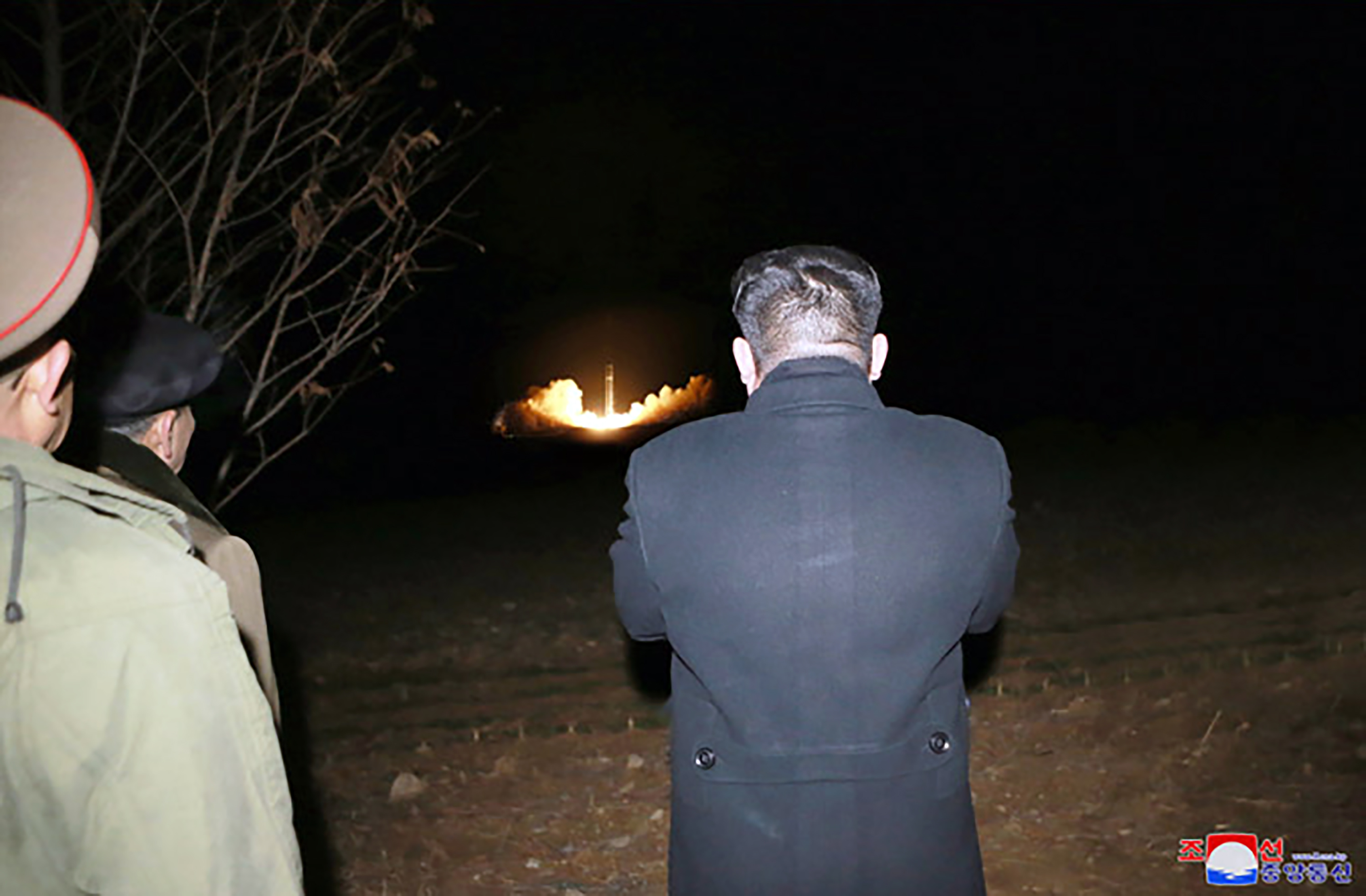 Kim Jong Un watches latest missile launch