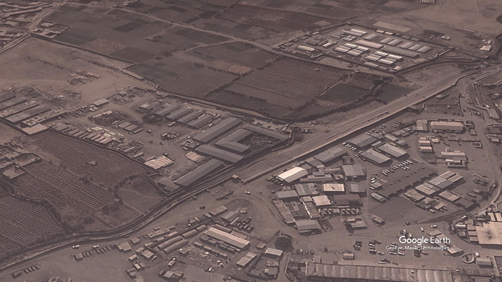 Kabul airport and surrounding area