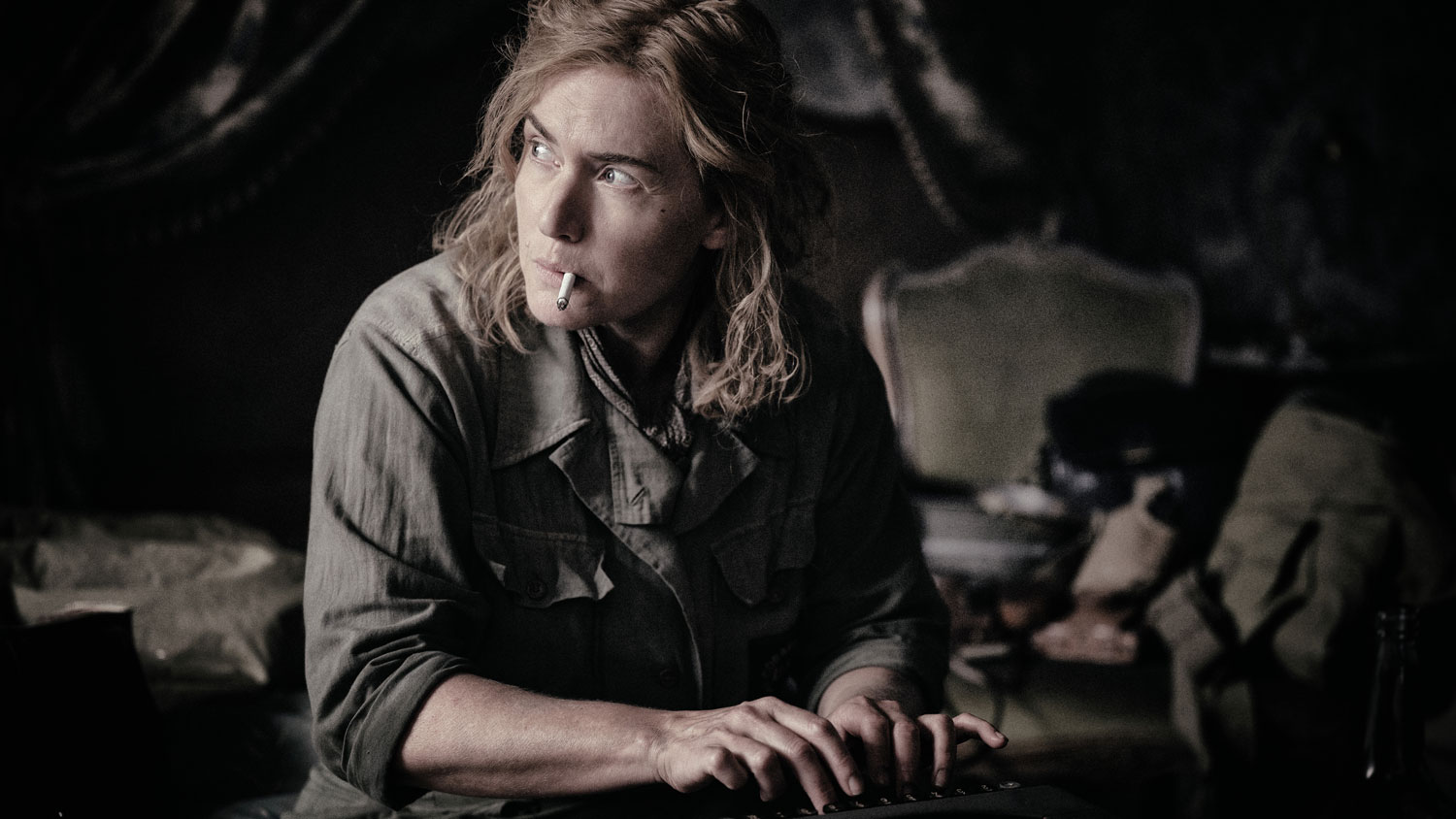 Kate Winslet portrays Lee Miller in film Lee CREDIT Sky