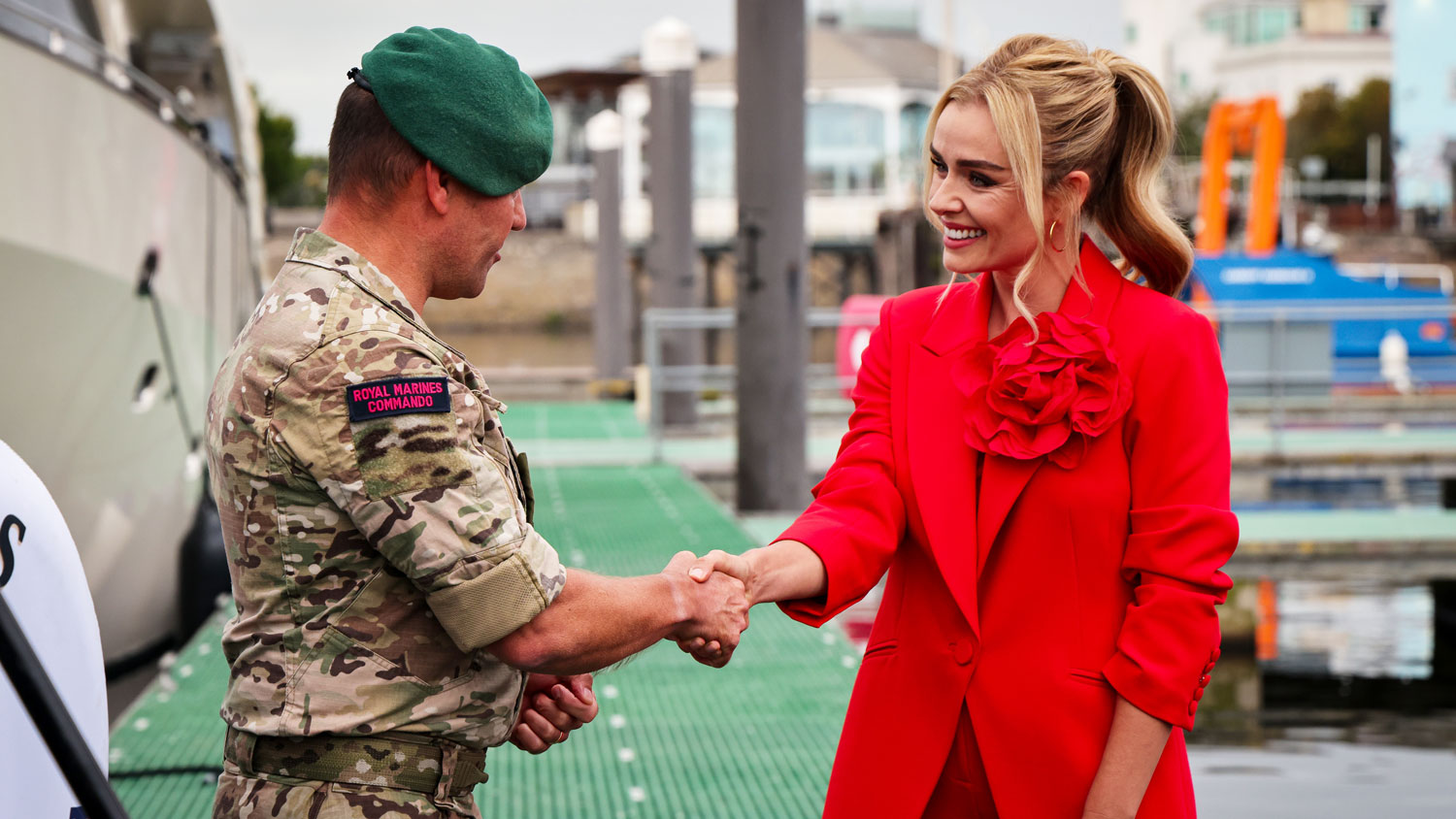 Katherine Jenkins is the official sponsor of the Royal Navy’s next generation submarine hunter HMS Cardiff CREDIT Royal Navy