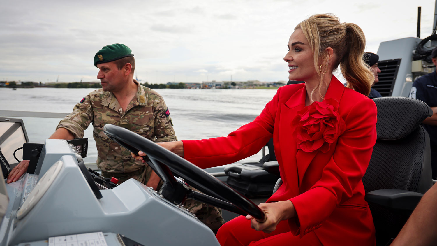 Katherine Jenkins is the official sponsor of the Royal Navy’s next generation submarine hunter HMS Cardiff CREDIT Royal Navy