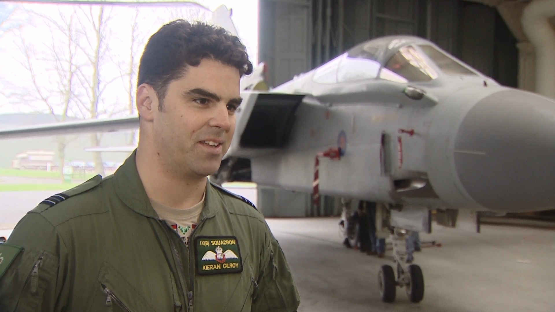 Pilot Kieran Gilroy has been flying Tornadoes in the RAF