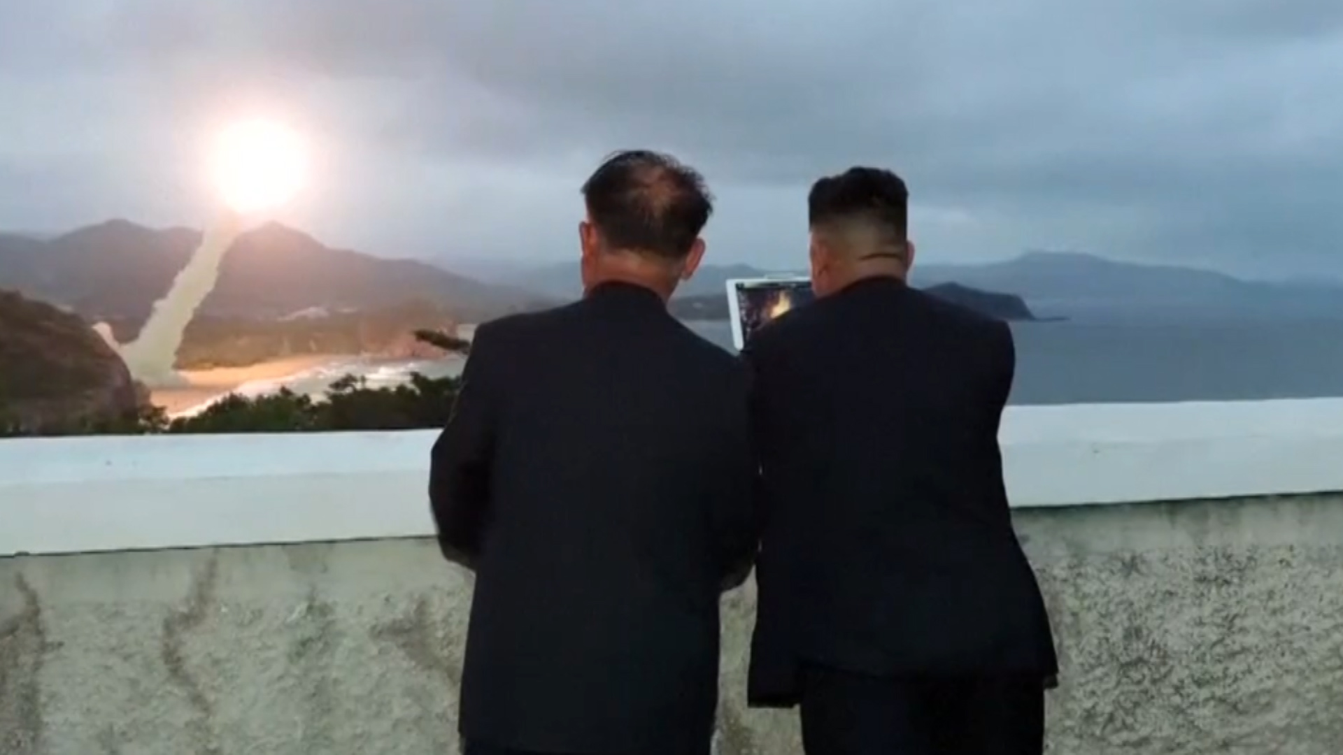 Kim Jong-un supervises a missile test in North Korea earlier this year (Picture: KCNA).