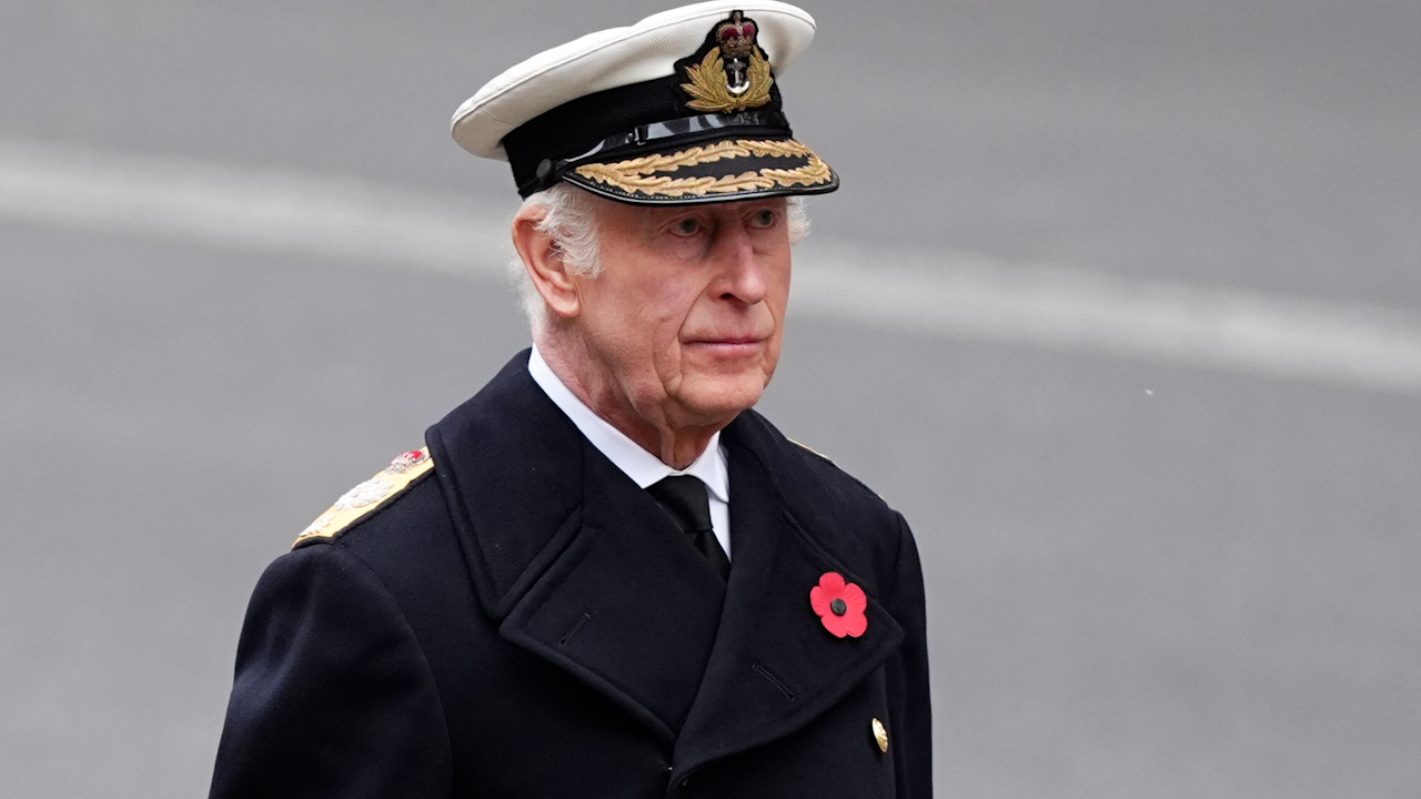 King Charles III led the service during the Remembrance Sunday at the Cenotaph in London (Picture: PA)