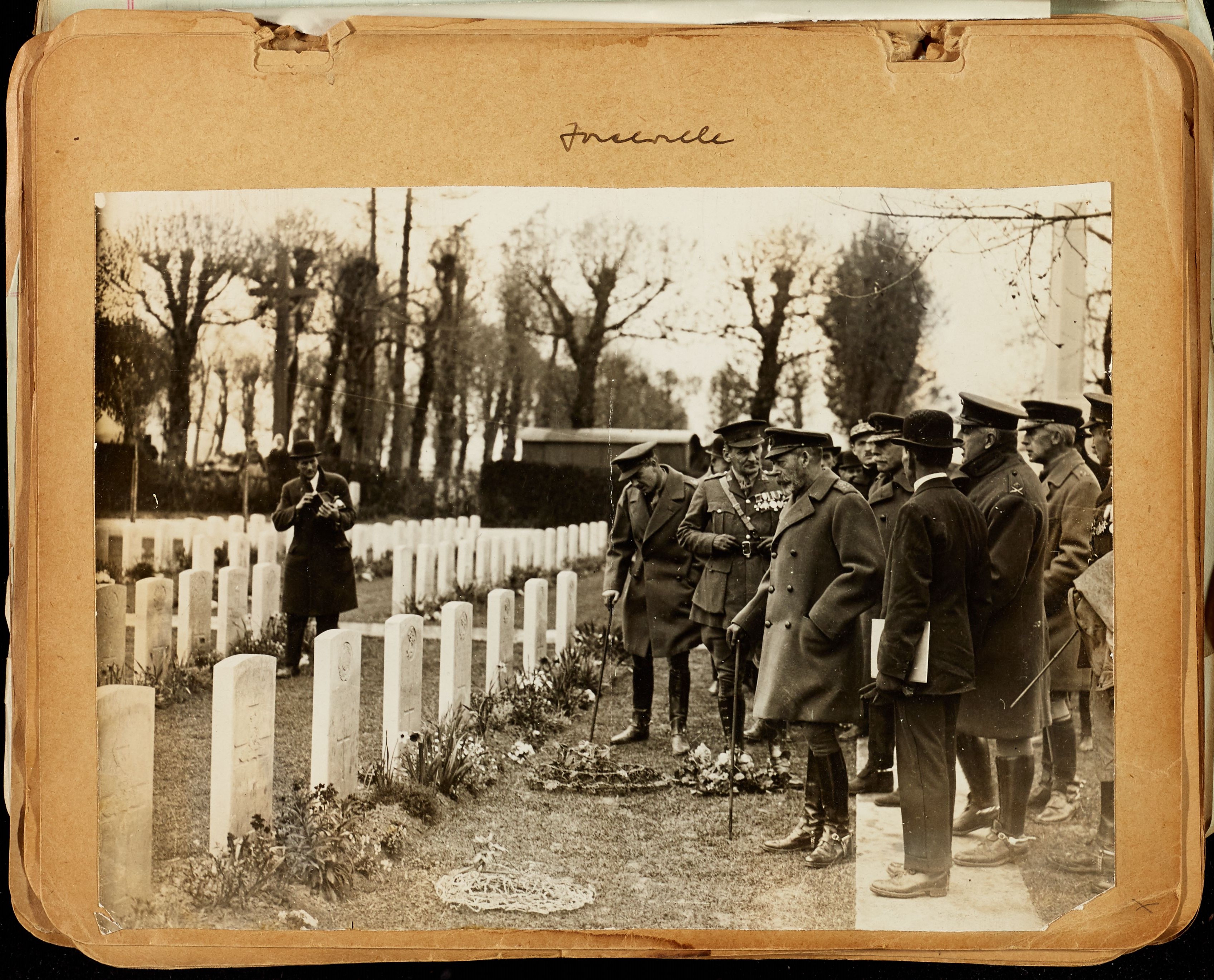King George V’s 1922 pilgrimage to CWGC’s earliest sites CREDIT CWGC