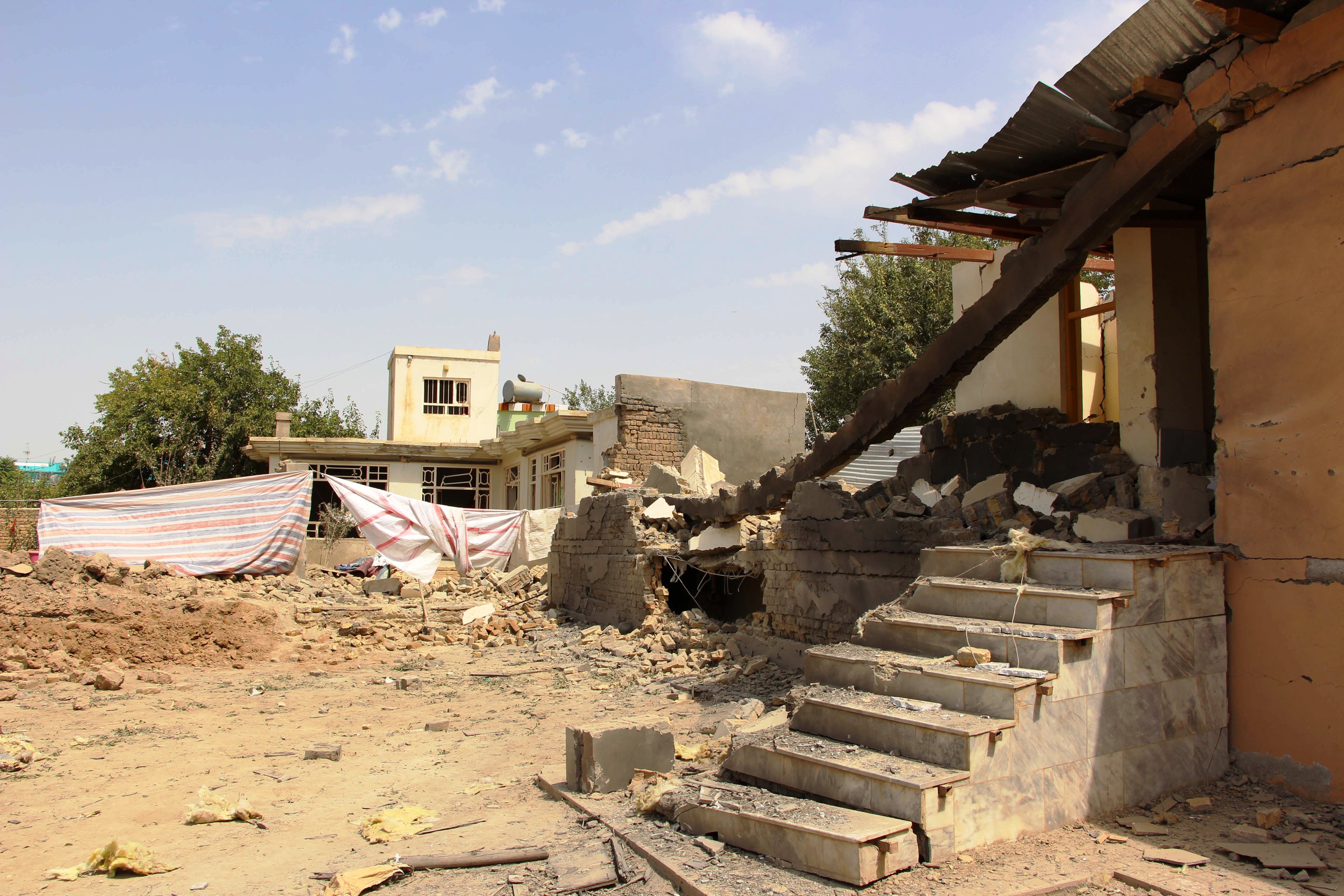 A school after an attack in Kunduz, Afghanistan (Picture: PA).