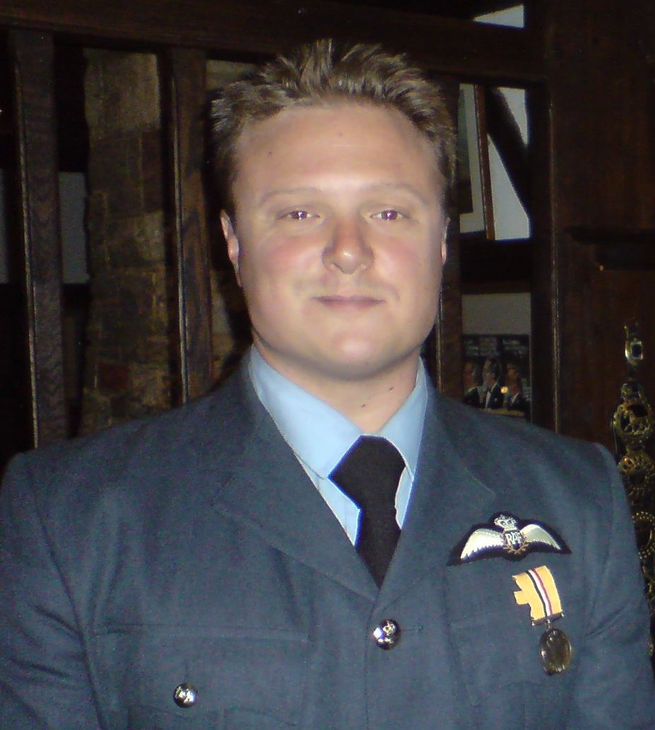 Flight Lieutenant Kurt Baldwin proposed to his wife on Valentine’s Day