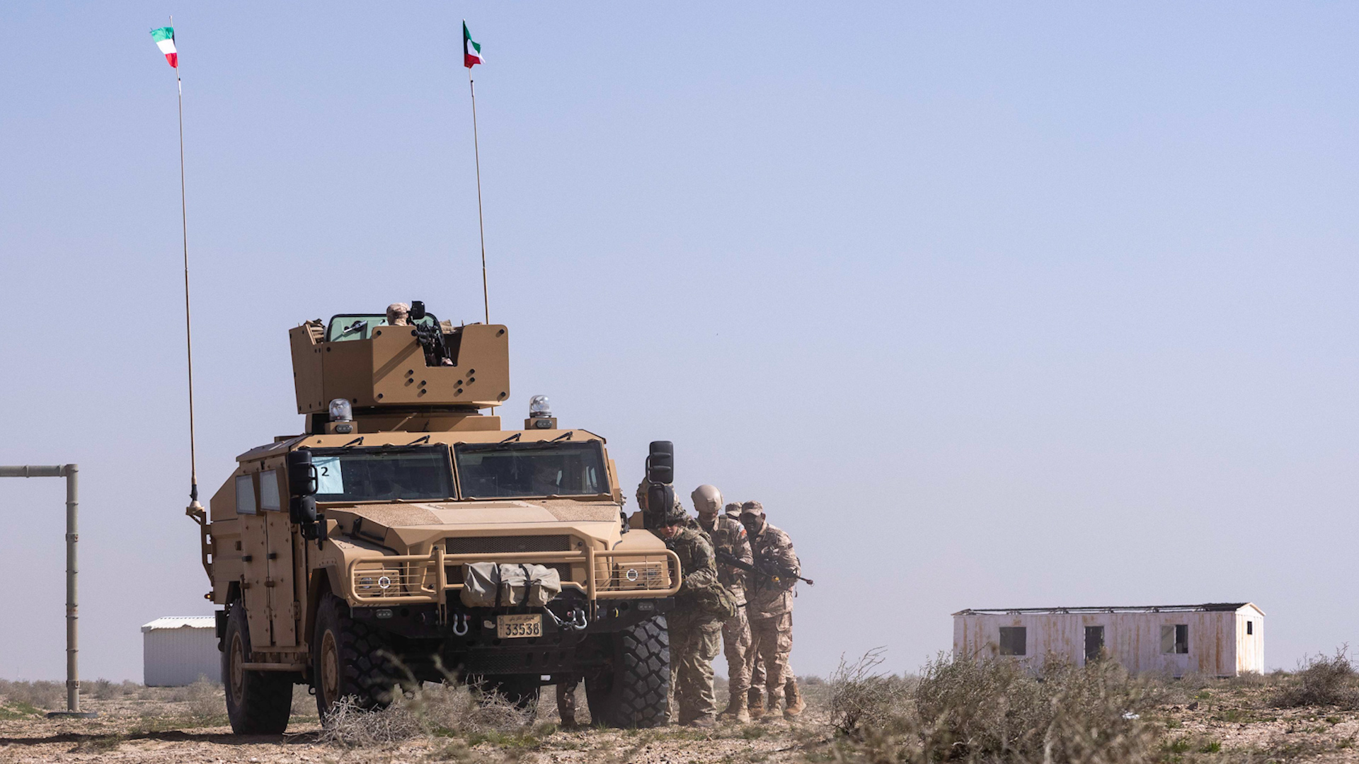 Kuwaiti Land Forces KLF Reconnaissance Battalions 030323 CREDIT MOD Exercise Desert Warrior