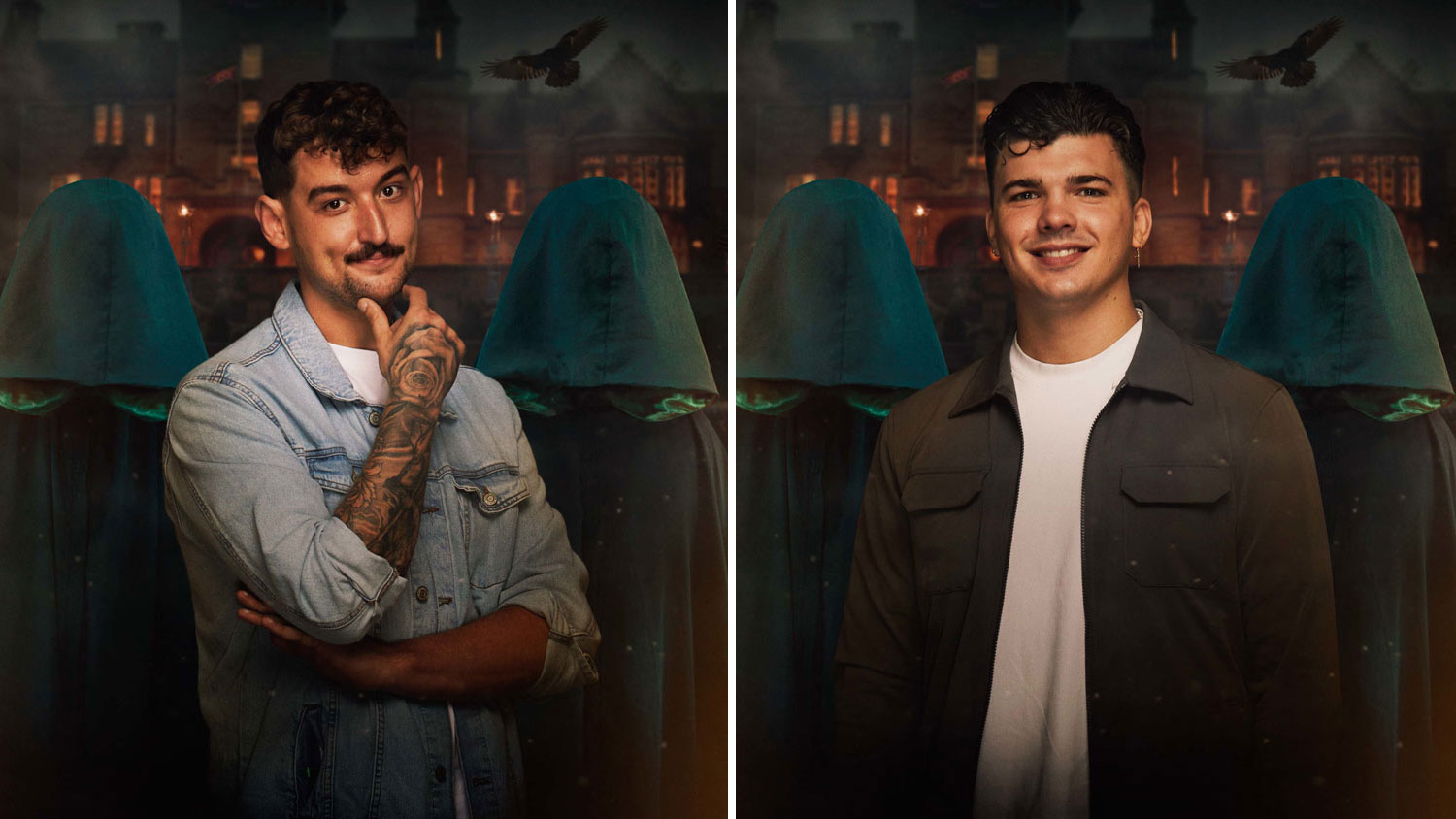 L to R Jonny Holloway and Cpl Harry Clarke on the BBC's The Traitors CREDIT BBC Studio Lambert Mark Mainz