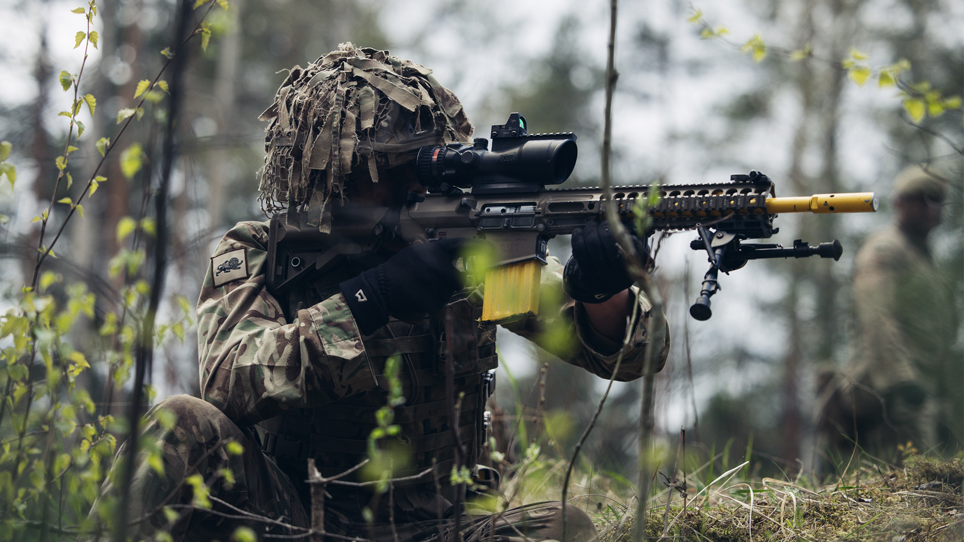 The L129 Sharpshooter was  developed to fire the 7.62mm round, but the Royal Marines will be using a variant that takes 6.5mm Creedmoor