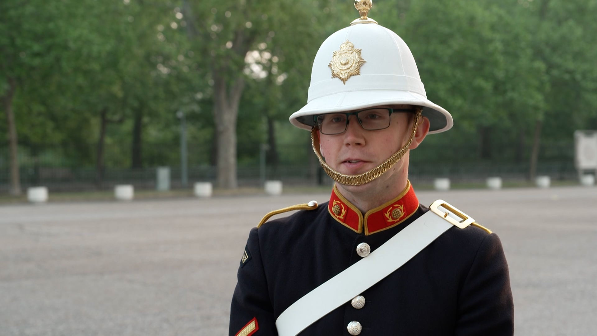 Lance Corporal Alex Wallace of the Royal Marines Band Portsmouth said those taking part had a great sense of pride