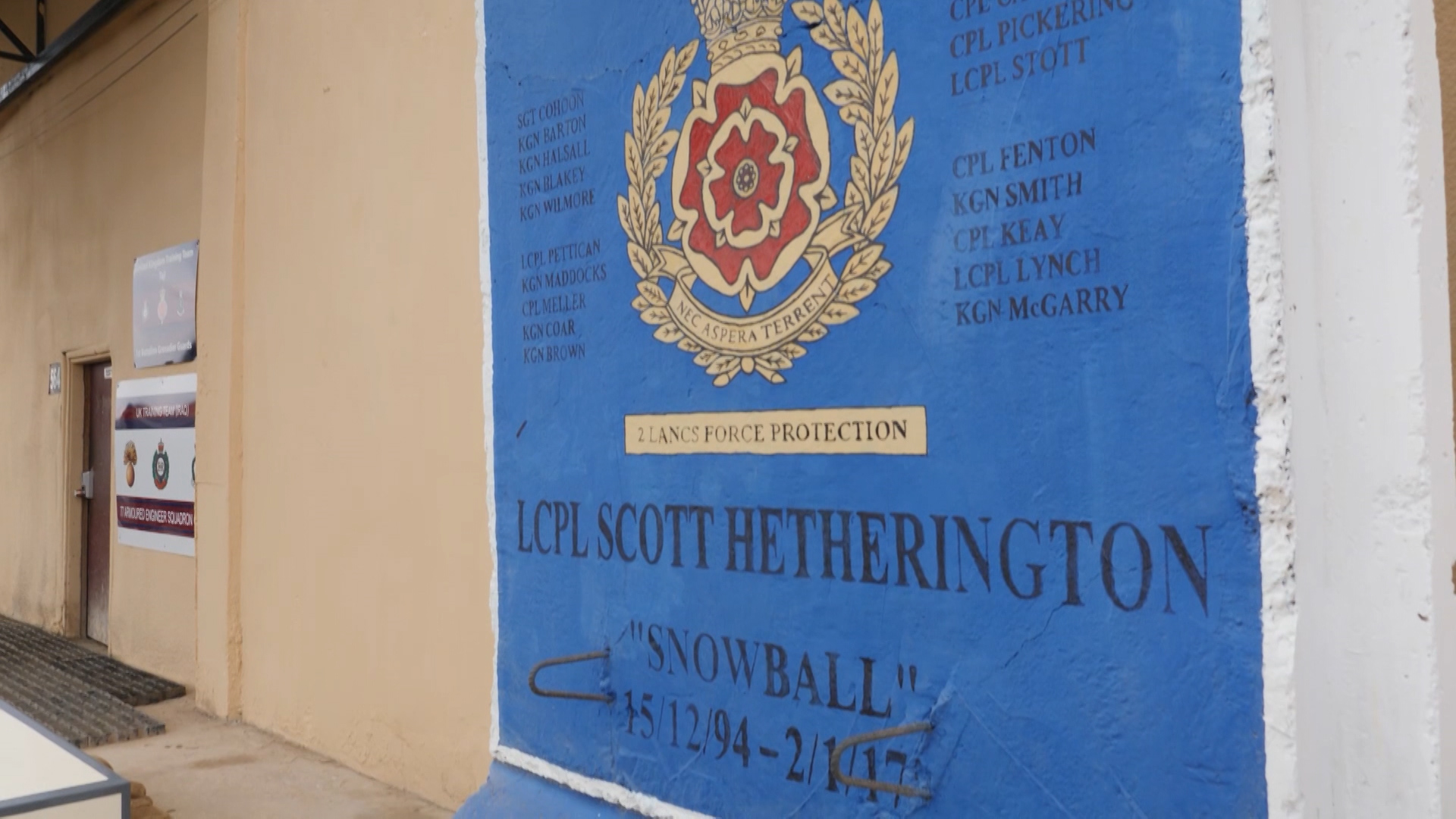 LCpl Scott Hetherington memorial Iraq