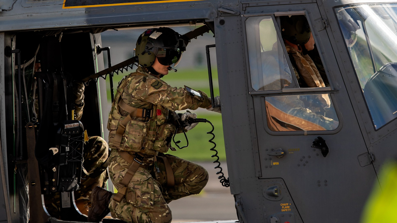Lance Corporal Healy is the only female Rear Crew member in the British Army's Air Corps (Picture: 1 Regiment Army Air Corps)