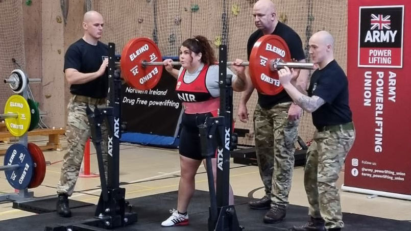 LCpl Platten Powerlifter British Army (Picture: Glenn Kirkpatrick).