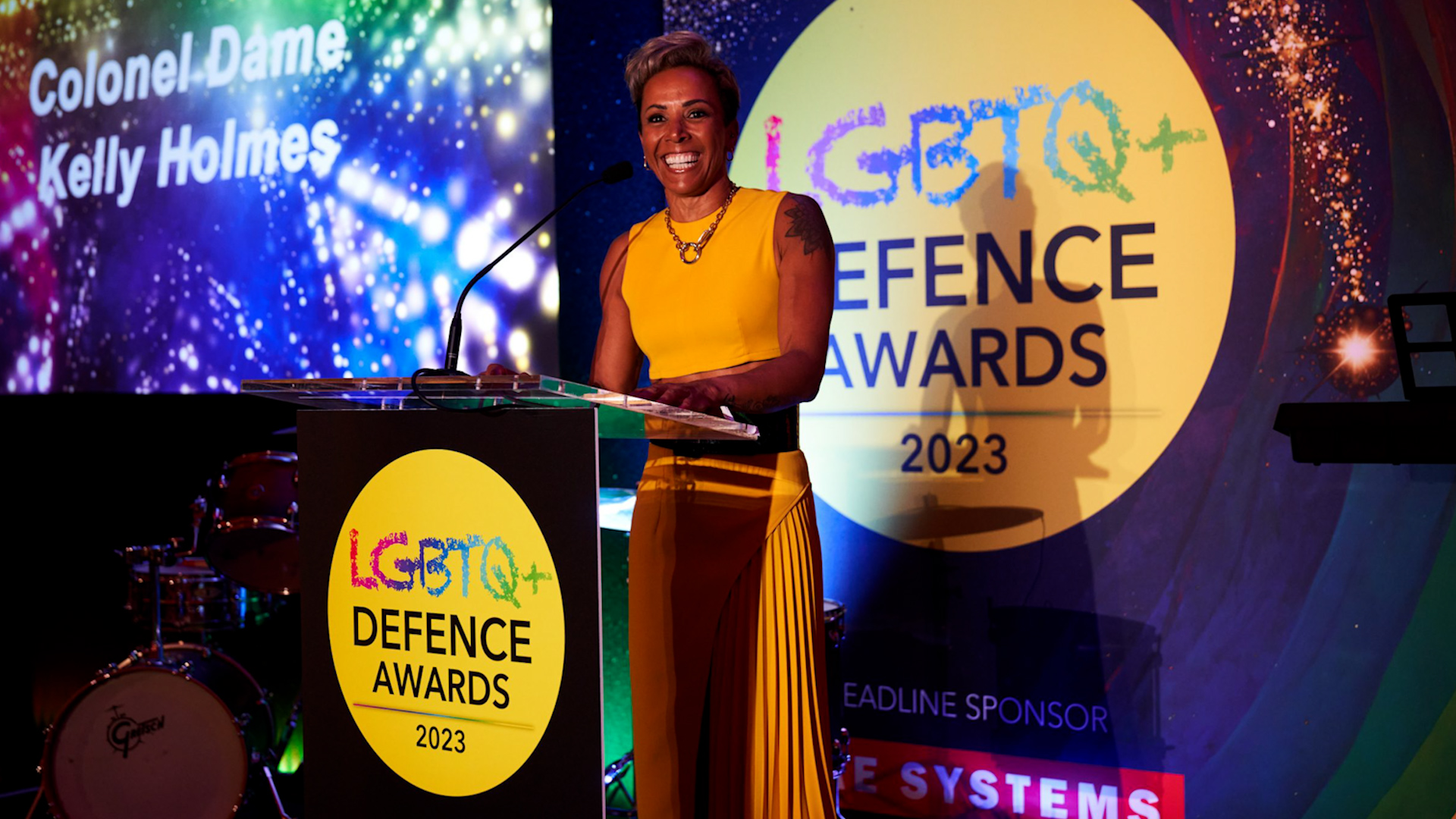 LGBTQ+ Defence Awards 2023 Guest speaker Dame Kelly Holmes 16092024 CREDIT LGBTQ+ Defence Awards